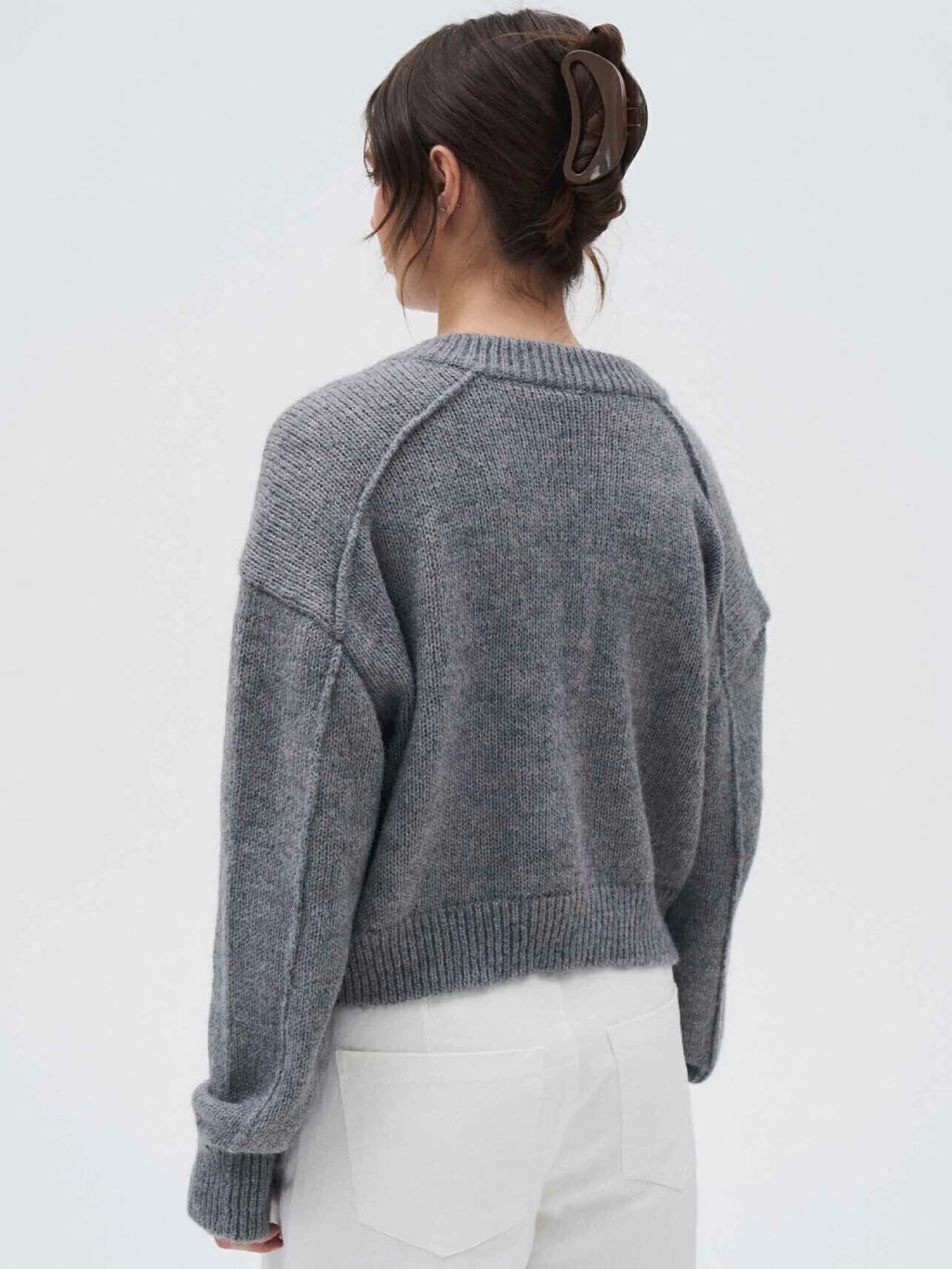 CARDIGAN RAIN GRIS