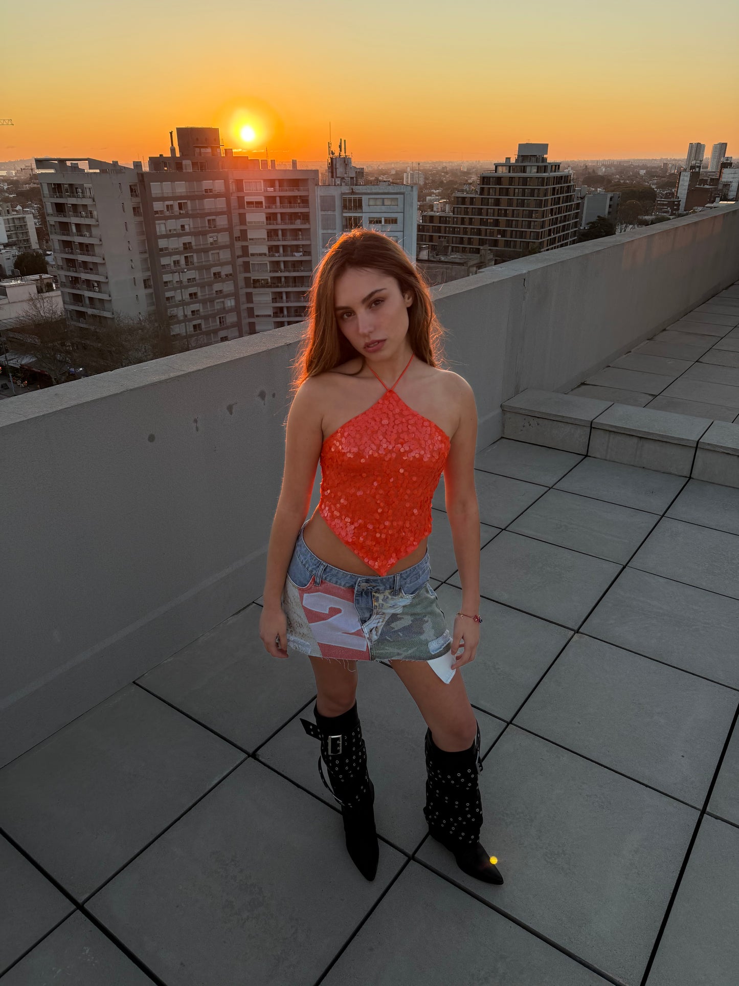 TOP MANDARINE SHIMMER