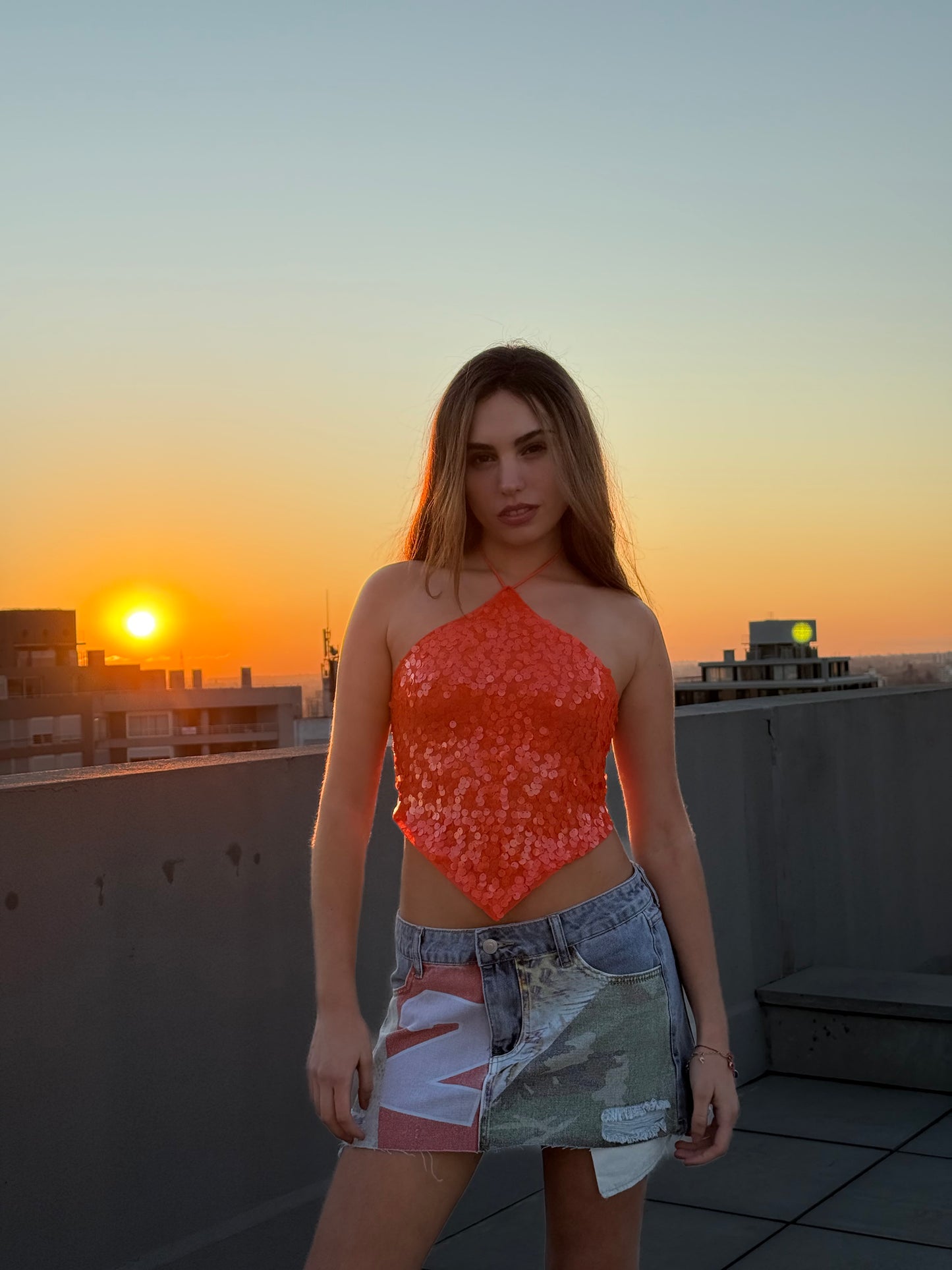 TOP MANDARINE SHIMMER