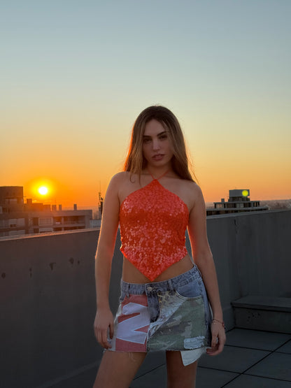TOP MANDARINE SHIMMER