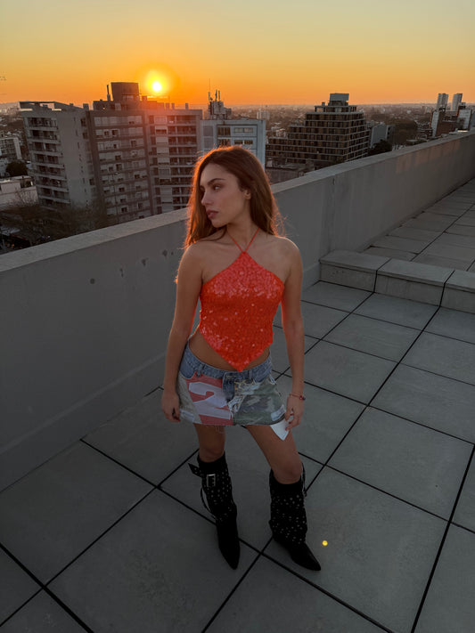 TOP MANDARINE SHIMMER