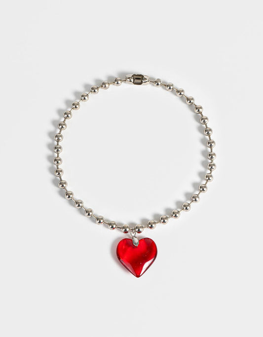 COLLAR ANCLA ROJA