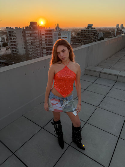 TOP MANDARINE SHIMMER