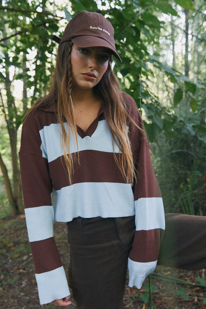 SWEATER CROP BABY BLUE