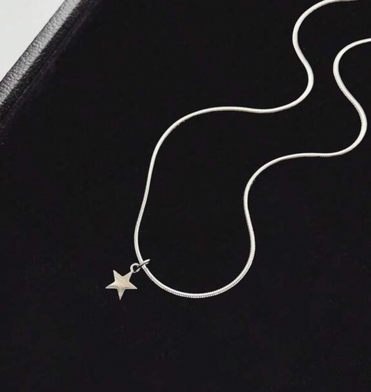 COLLAR MINI STAR ACERO